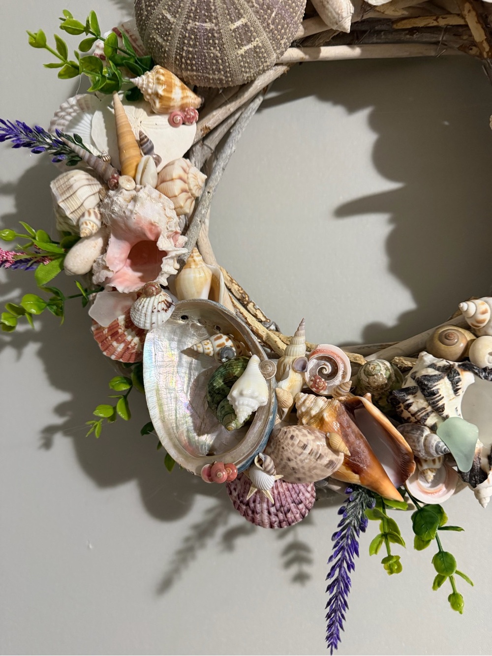 SeaShell Wreath | Coastal Decor | Beach Cottage | Handcrafted - Picture 9 of 15
